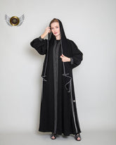 عباية عملية بريم أمامي - tahaniboutique