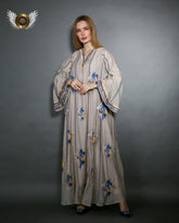 دراعة فخمة كريب مع قطن - tahaniboutique