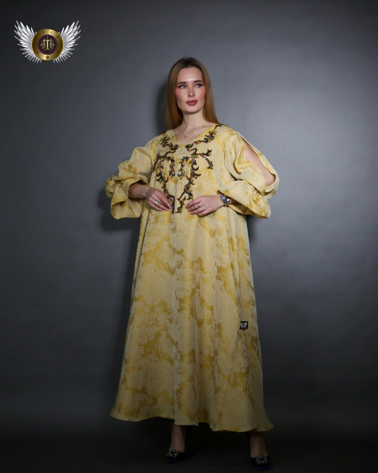 دراعة فخمة جاكار ناعم - tahaniboutique