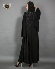 عباية قصة طوق مفتوحة - tahaniboutique