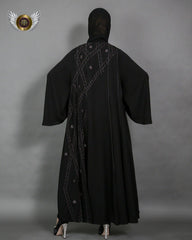 عباية قصة طوق مفتوحة - tahaniboutique