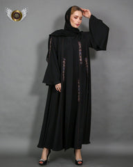 عباية قصات مع ملفع - tahaniboutique