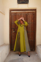 دراعة فخمة كريب وجازار - tahaniboutique