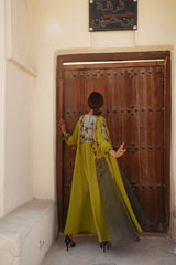 دراعة فخمة كريب وجازار - tahaniboutique