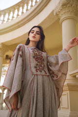 فستان فخم راقي مشغول يدوي - tahaniboutique