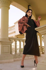 فستان سهرة جازار وجاكار إيطالي - تصميم فخم يدوي - tahaniboutique