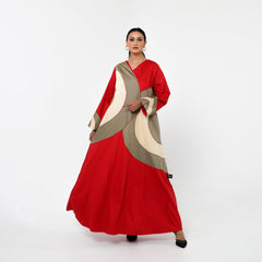 دراعة فخمة من القطن الشانتون الإيطالي - tahaniboutique