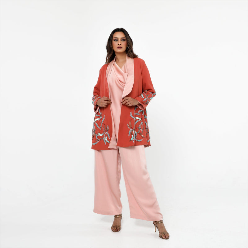 بدلة نسائية فخمة من ثلاث قطع - tahaniboutique