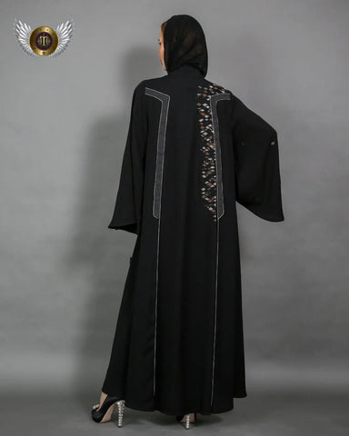 عباية شك يدوي مع ملفع سادة