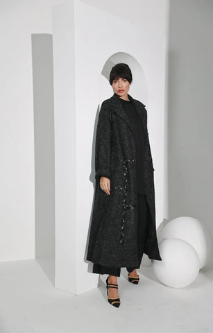 Dark gray soft fleece jacket