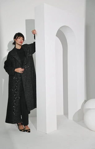 Dark gray soft fleece jacket