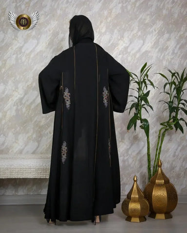 Luxurious layered abaya