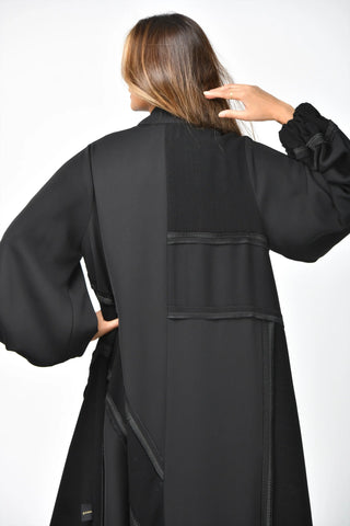 Plain triple-cloche abaya from Tahani Boutique