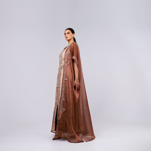 VIP Dress - A handcrafted piece of art made of woven fabric, threads, sequins, and Japanese beads.