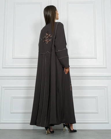 Colorful double cloche abaya - crepe fabric from Tahani Boutique 