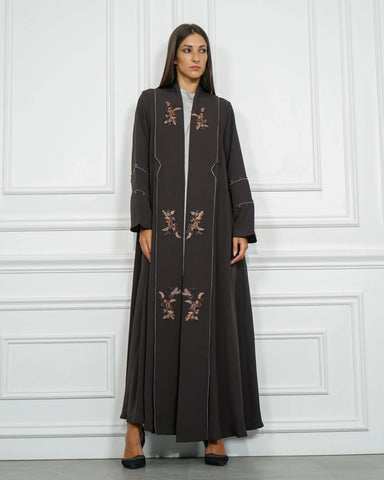 Colorful double cloche abaya - crepe fabric from Tahani Boutique 