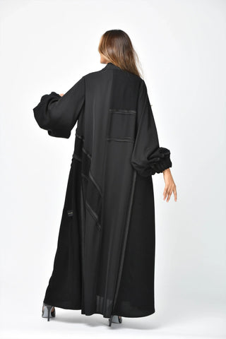 Plain triple-cloche abaya from Tahani Boutique