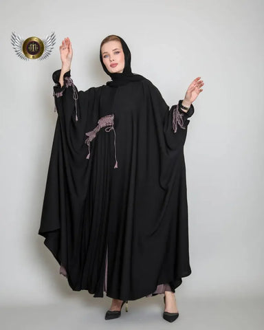 Mauve color abaya