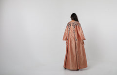 دراعة فاخرة مشغولة يدوياً بالريسم والخرز | شانتون إيطالي عالي الجودة - tahaniboutique