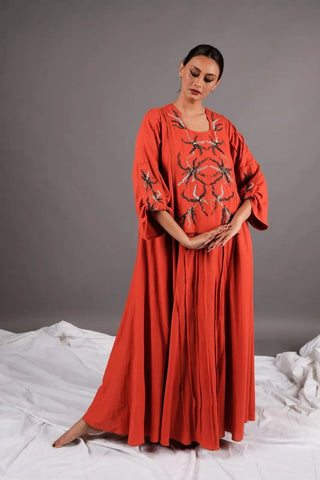 A luxurious, colorful Daraa made of light and cool linen cotton 