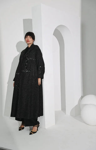 Dark gray soft fleece jacket