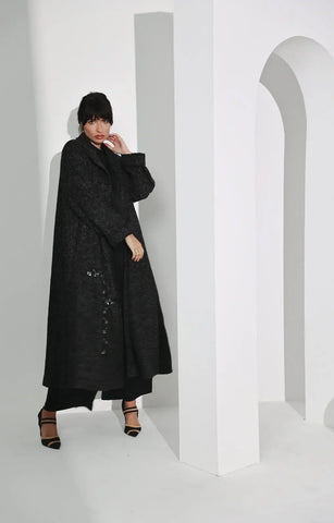 Dark gray soft fleece jacket