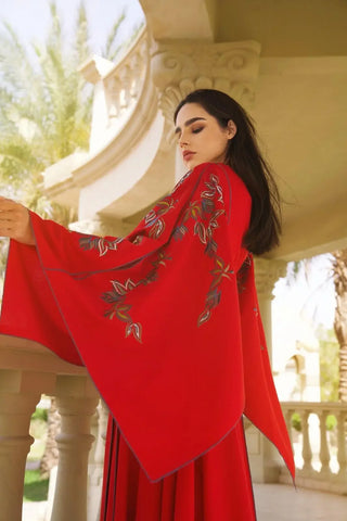 Red evening dress for special occasions