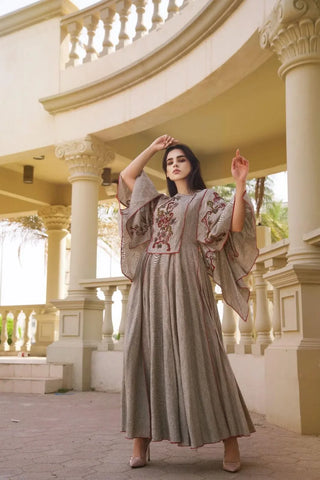 Luxurious, elegant, hand-woven dress 