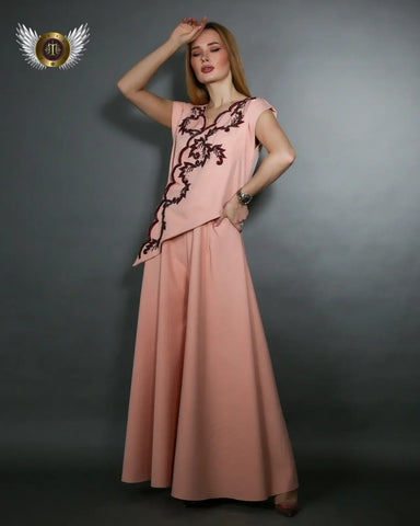 Women's Crepe Jumpsuit Set - Luxury Handcrafted
