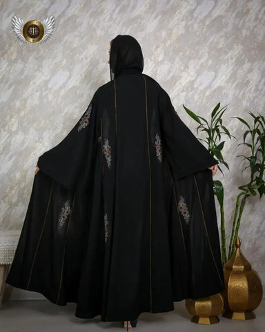 Luxurious layered abaya