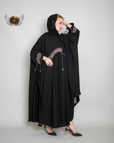 Mauve color abaya