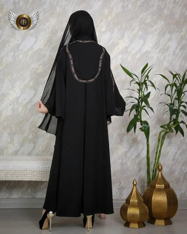 Handmade layered abaya