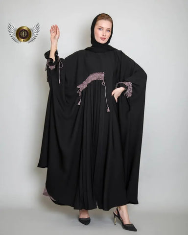 Mauve color abaya