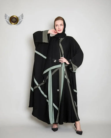Butterfly Abaya with Hidden Pleats from Tahani Boutique