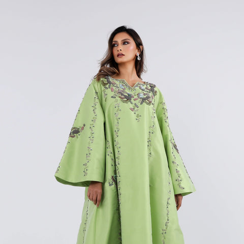 Luxury, elegant Italian Shantung dress
