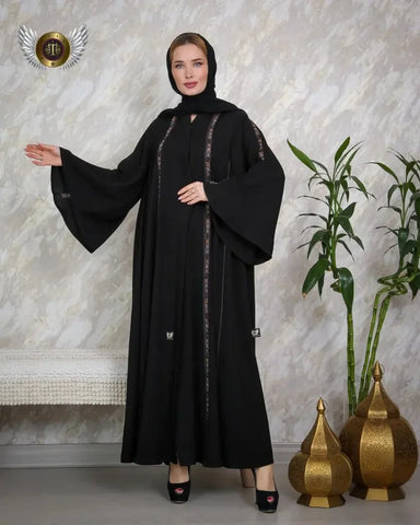 Handmade layered abaya