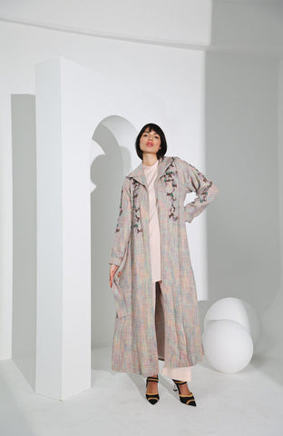 جاكيت صوف نسائي فاخر - شغل شك يدوي - tahaniboutique