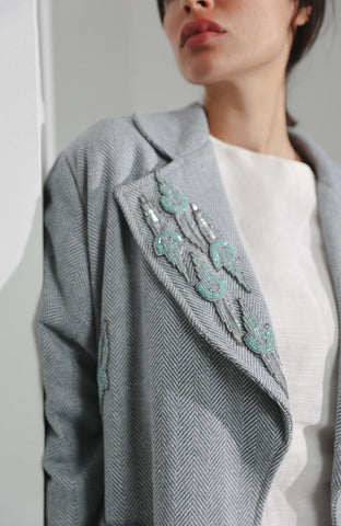 جاكيت صوف ناعم - tahaniboutique
