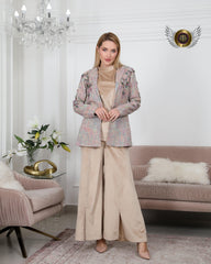 أطقم نسائية فخمة - طقم مخمل ثلاث قطع للمناسبات - tahaniboutique