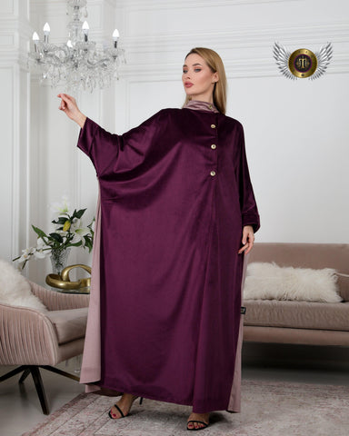 دراعة مخمل ياباني صوف - tahaniboutique