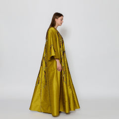 دراعة فخمة بقصات وبريم مميزة - مشغولة يدوياً | شانتون عالي الجودة - tahaniboutique