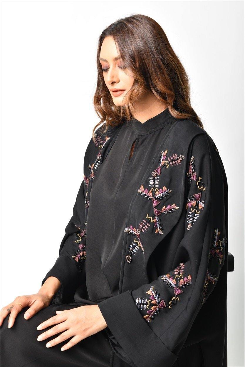 عباية رسمية حبكة البرسم - tahaniboutique