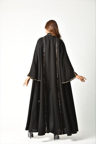عباية بريم ملونة من تهاني بوتيك - tahaniboutique