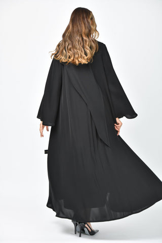 عباية رسمية سادة دبل كلوش من تهاني بوتيك - tahaniboutique