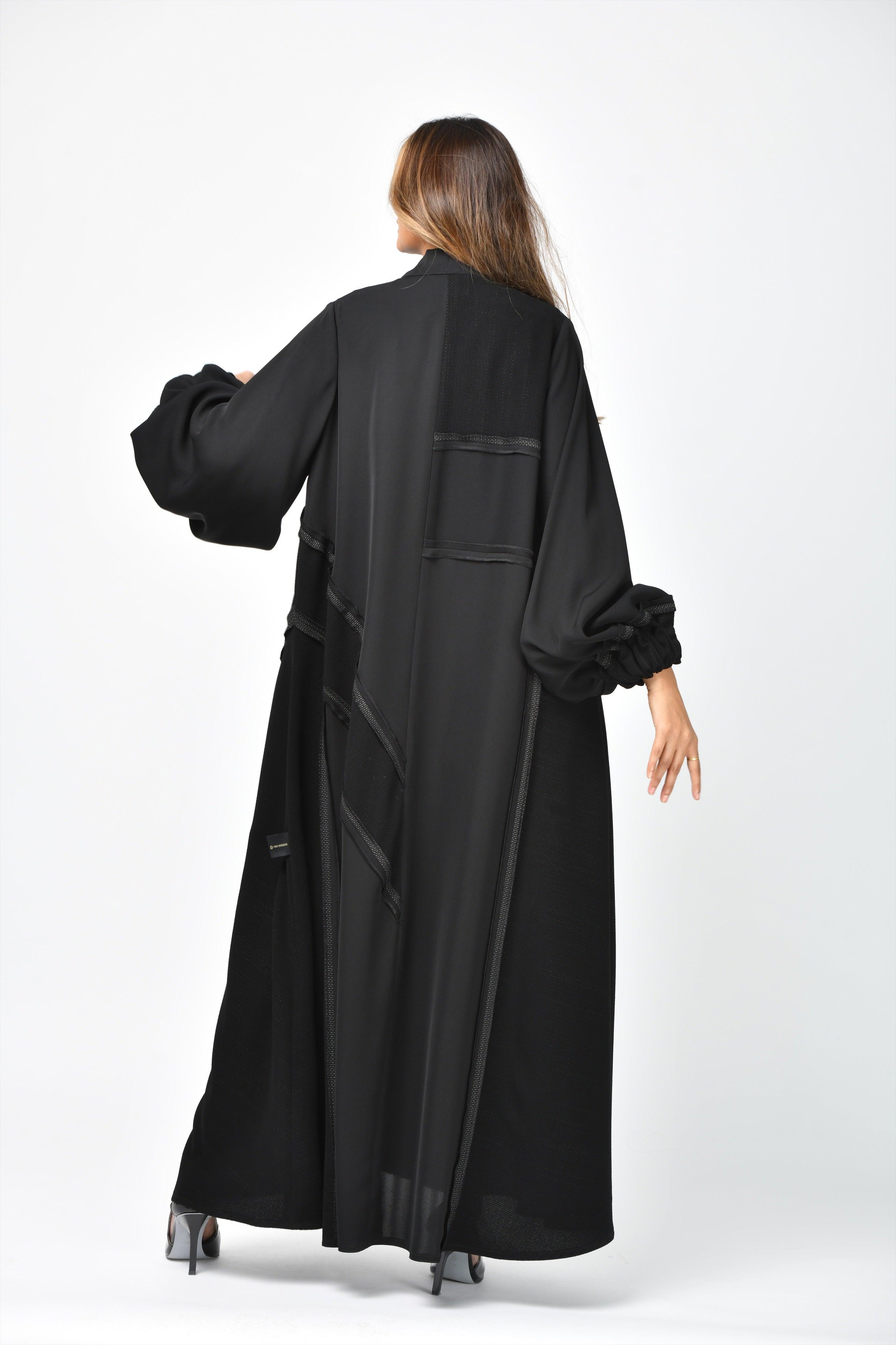 عباية تربل كلوش سادة من تهاني بوتيك - tahaniboutique