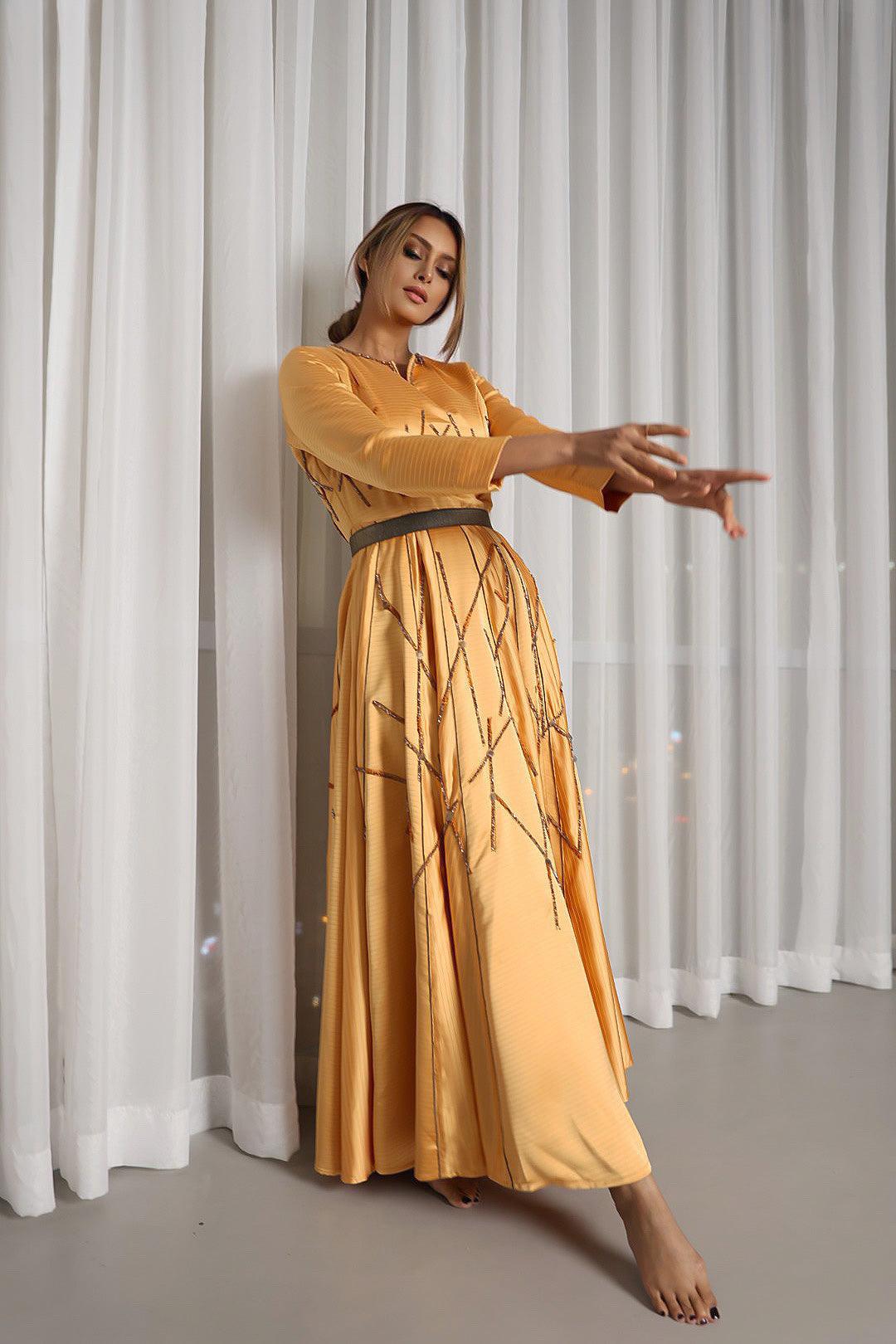 طفم نسائي كريب حرير - tahaniboutique