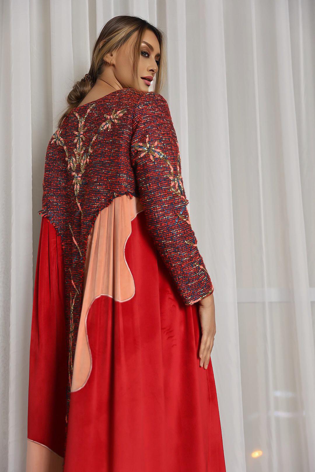 دراعة شتوية مخمل ياباني - tahaniboutique