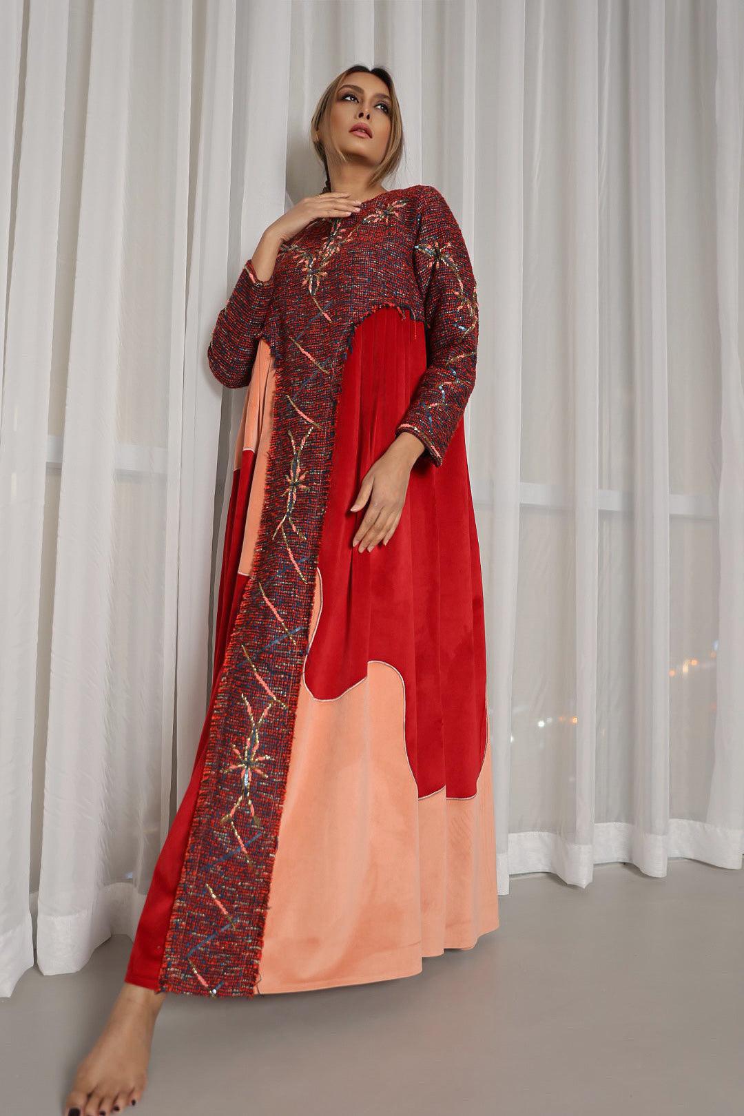 دراعة شتوية مخمل ياباني - tahaniboutique
