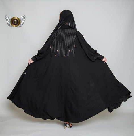 عباية السيدة مع ملفع - tahaniboutique