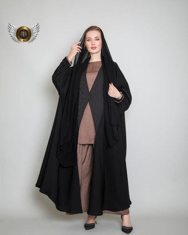 عباية كتف سادة - tahaniboutique